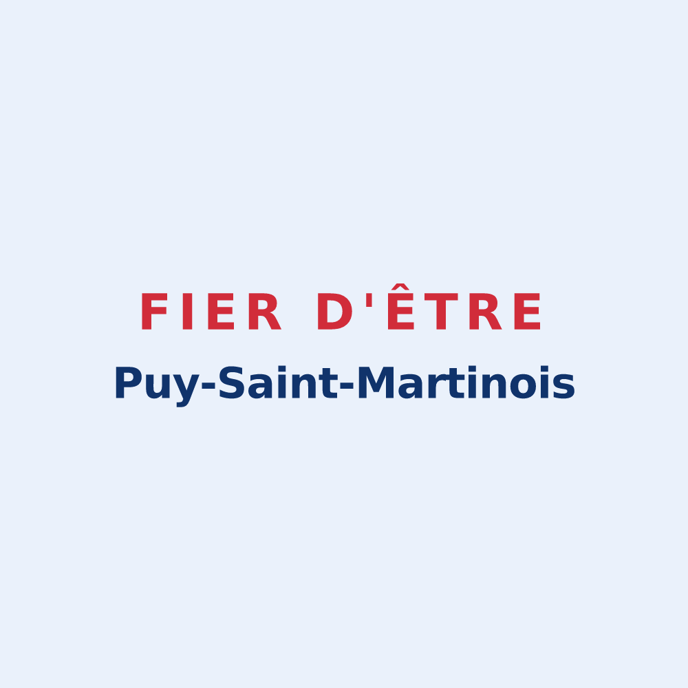 Sticker « Fier d'être Puy-Saint-Martinois » — design pour Puy-Saint-Martin