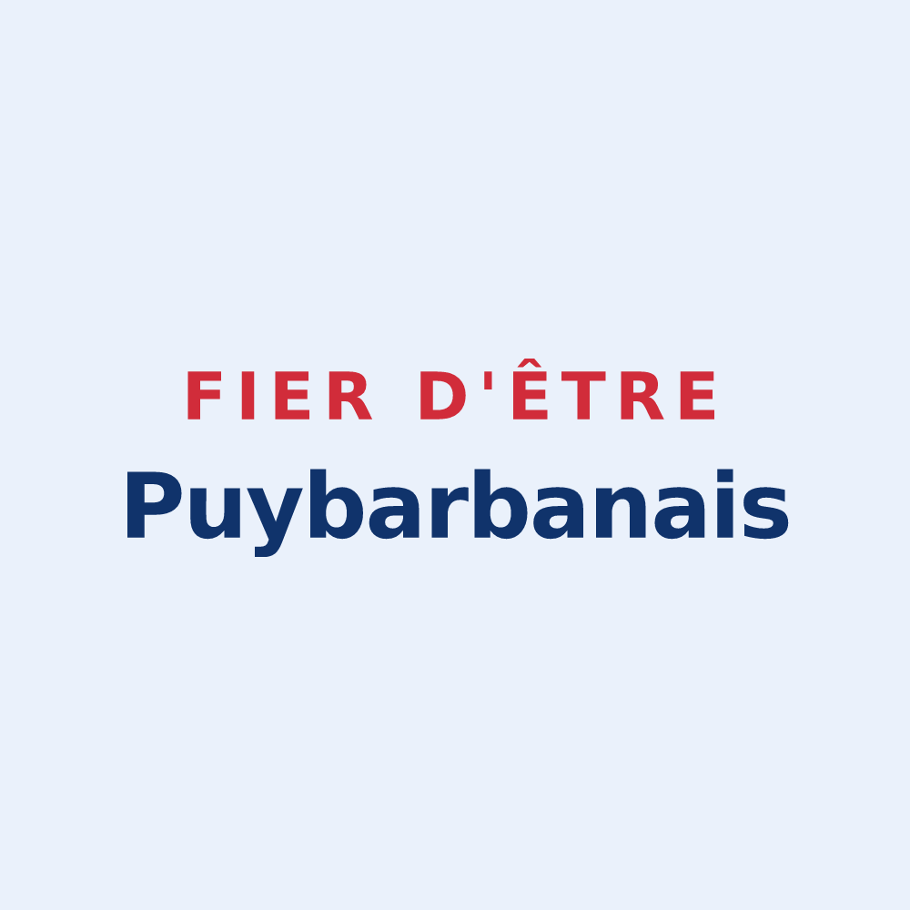 Sticker « Fier d'être Puybarbanais » — design pour Puybarban