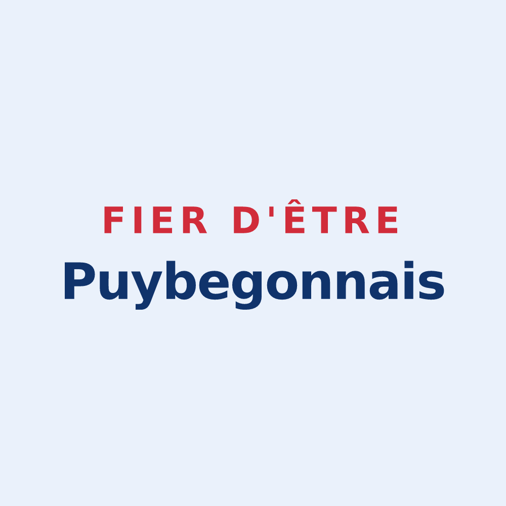 Sticker « Fier d'être Puybegonnais » — design pour Puybegon