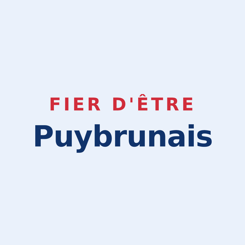 Sticker « Fier d'être Puybrunais » — design pour Puybrun