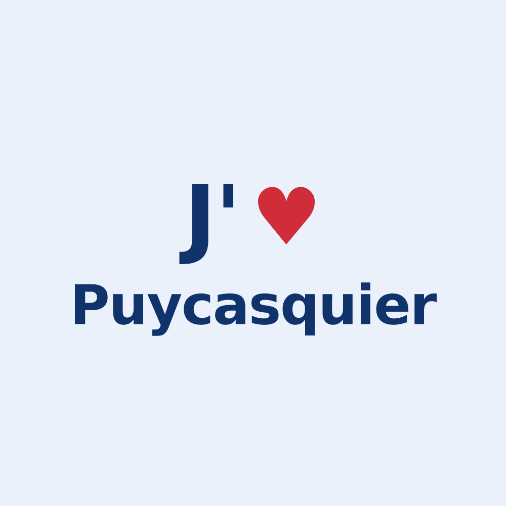 Sticker personnalisé Puycasquier — design J'aime Puycasquier