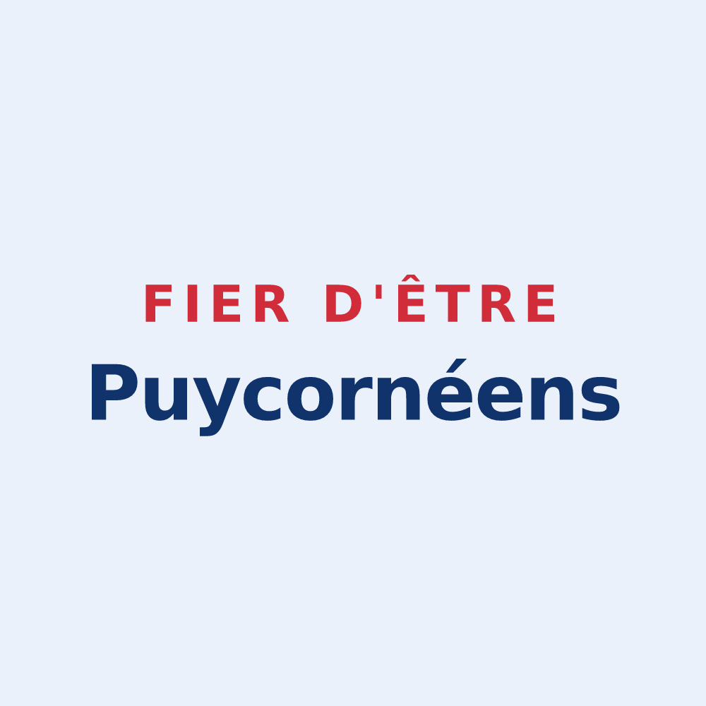 Sticker « Fier d'être Puycornéens » — design pour Puycornet