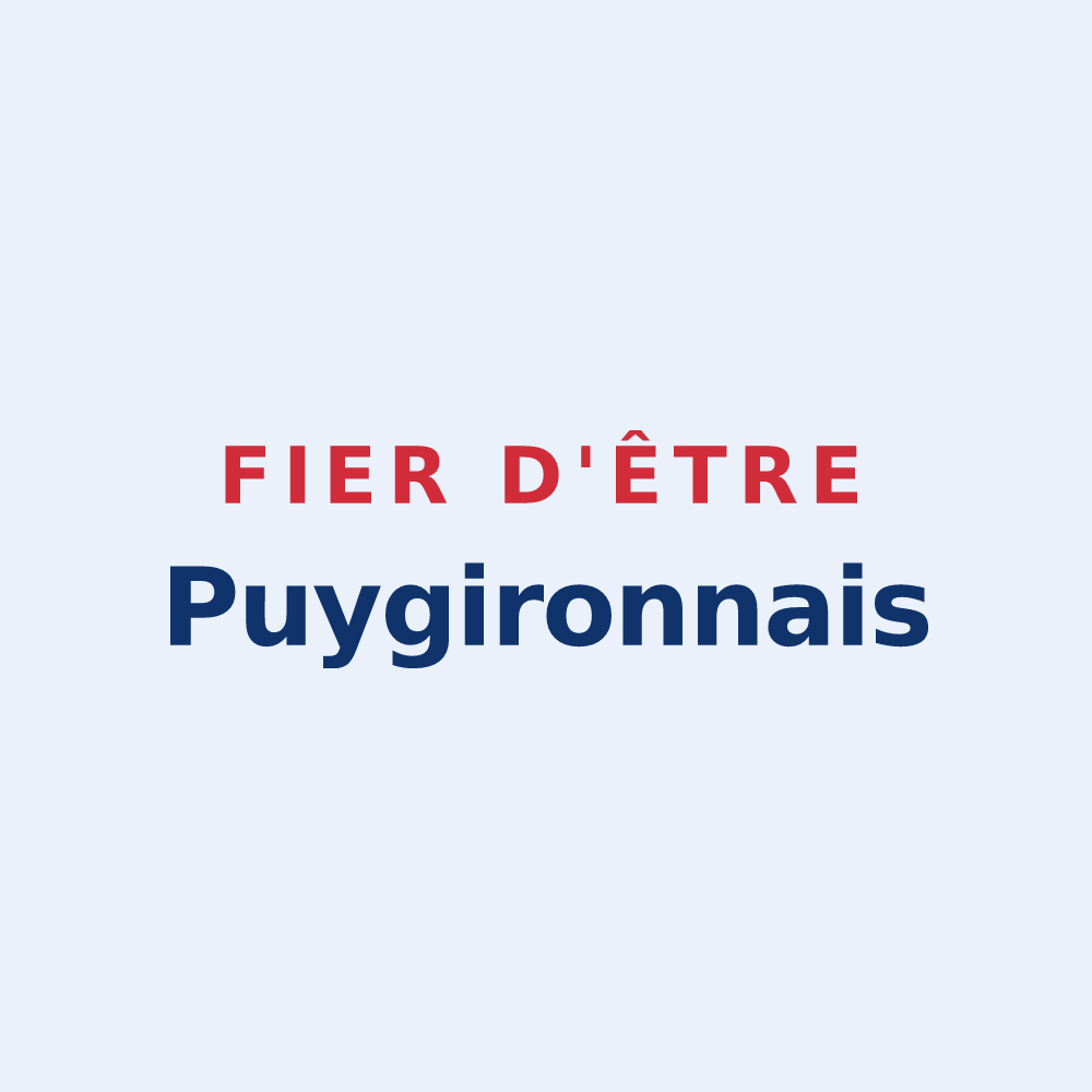 Sticker « Fier d'être Puygironnais » — design pour Puygiron