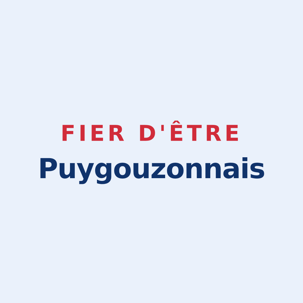 Sticker « Fier d'être Puygouzonnais » — design pour Puygouzon