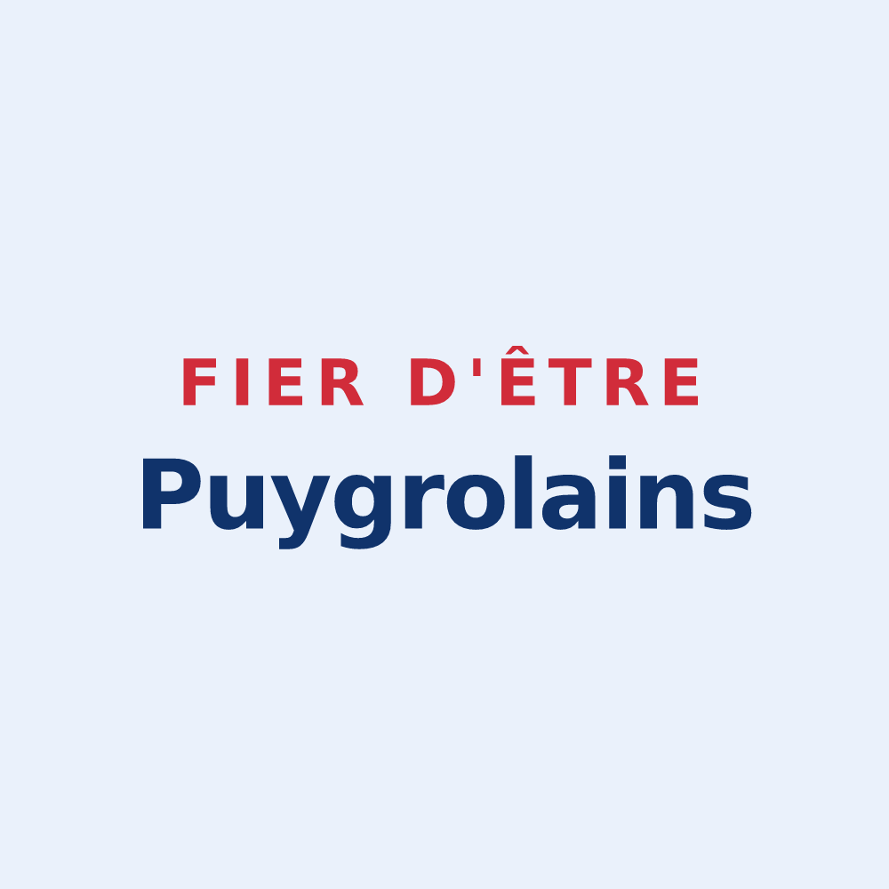 Sticker « Fier d'être Puygrolains » — design pour Puygros