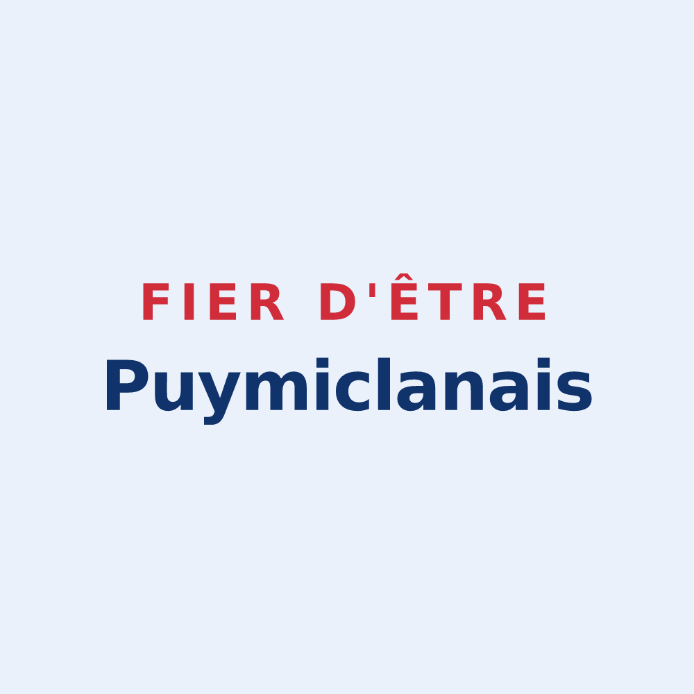 Sticker « Fier d'être Puymiclanais » — design pour Puymiclan