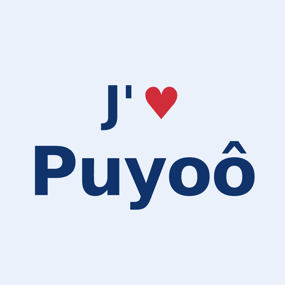 Sticker personnalisé Puyoô — design J'aime Puyoô