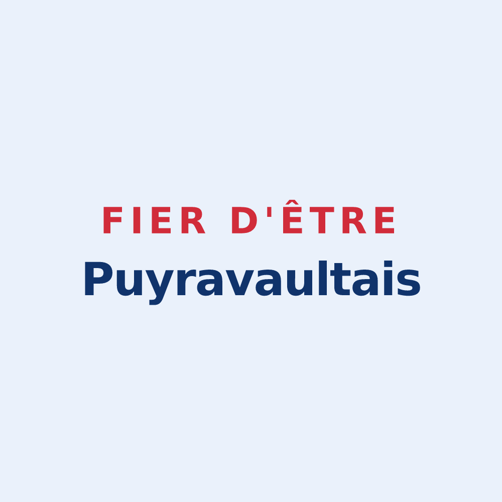 Sticker « Fier d'être Puyravaultais » — design pour Puyravault