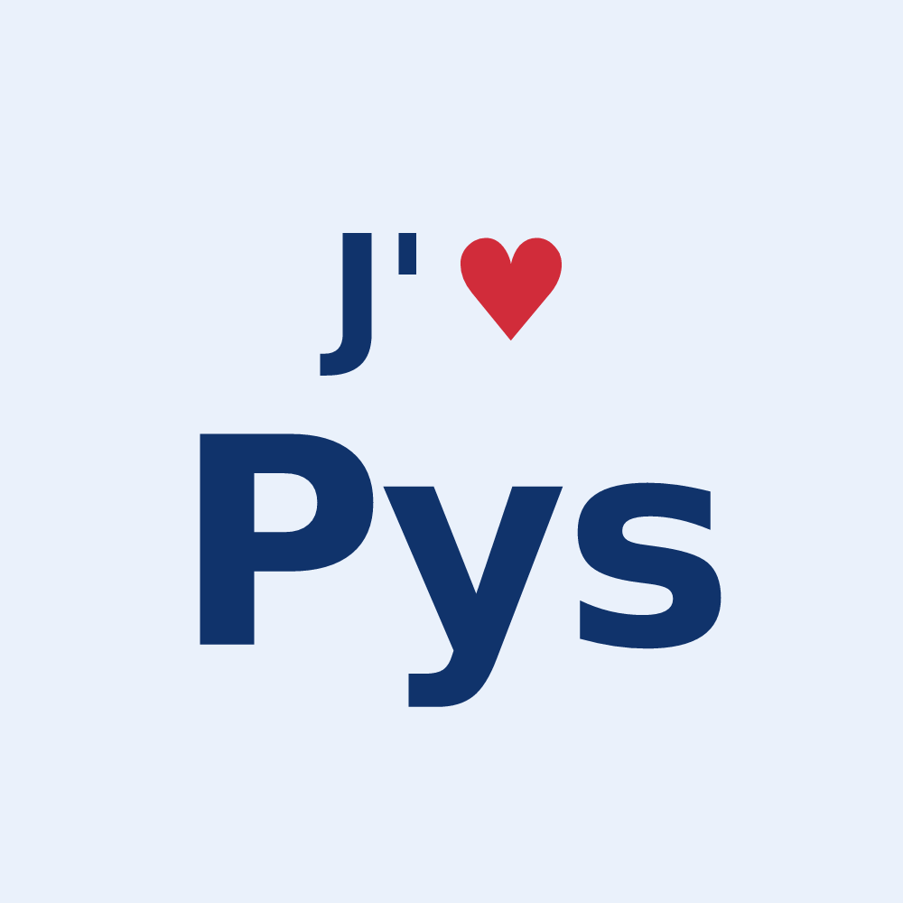 Sticker personnalisé Pys — design « J'aime Pys » imprimé sur le sticker