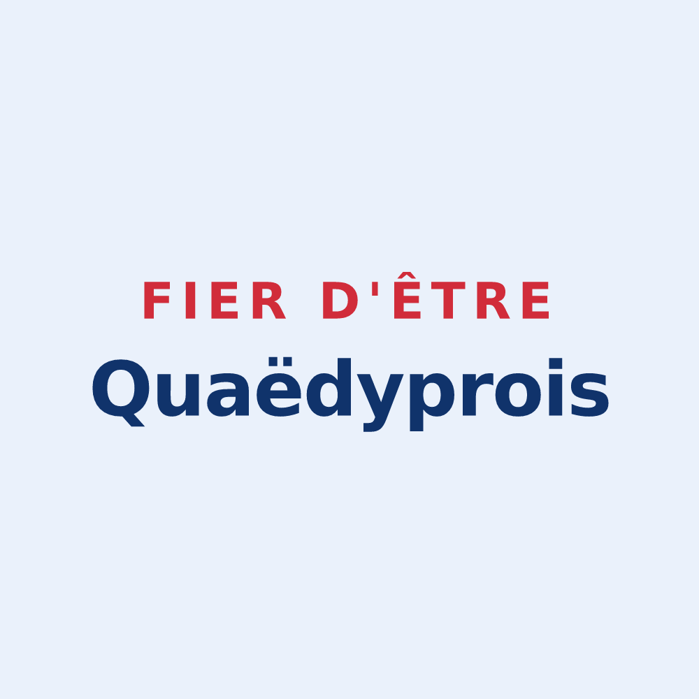 Sticker « Fier d'être Quaëdyprois » — design pour Quaëdypre