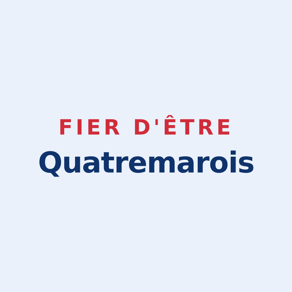 Sticker « Fier d'être Quatremarois » — design pour Quatremare