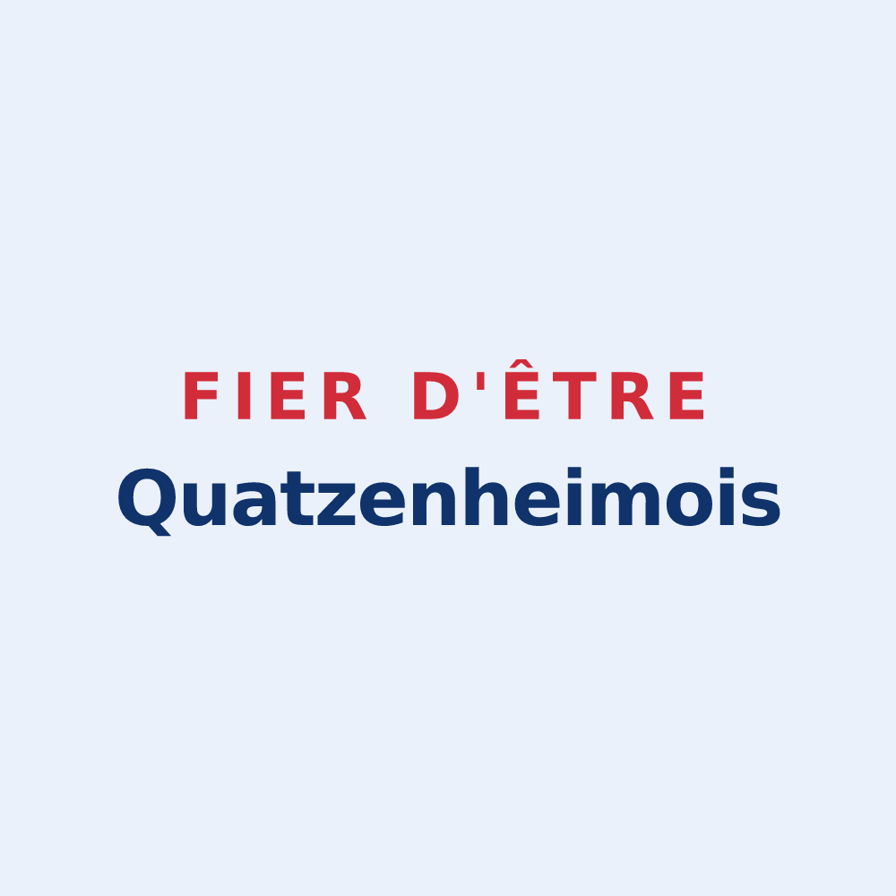 Sticker « Fier d'être Quatzenheimois » — design pour Quatzenheim