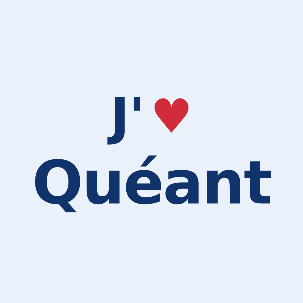 Sticker personnalisé Quéant — design J'aime Quéant