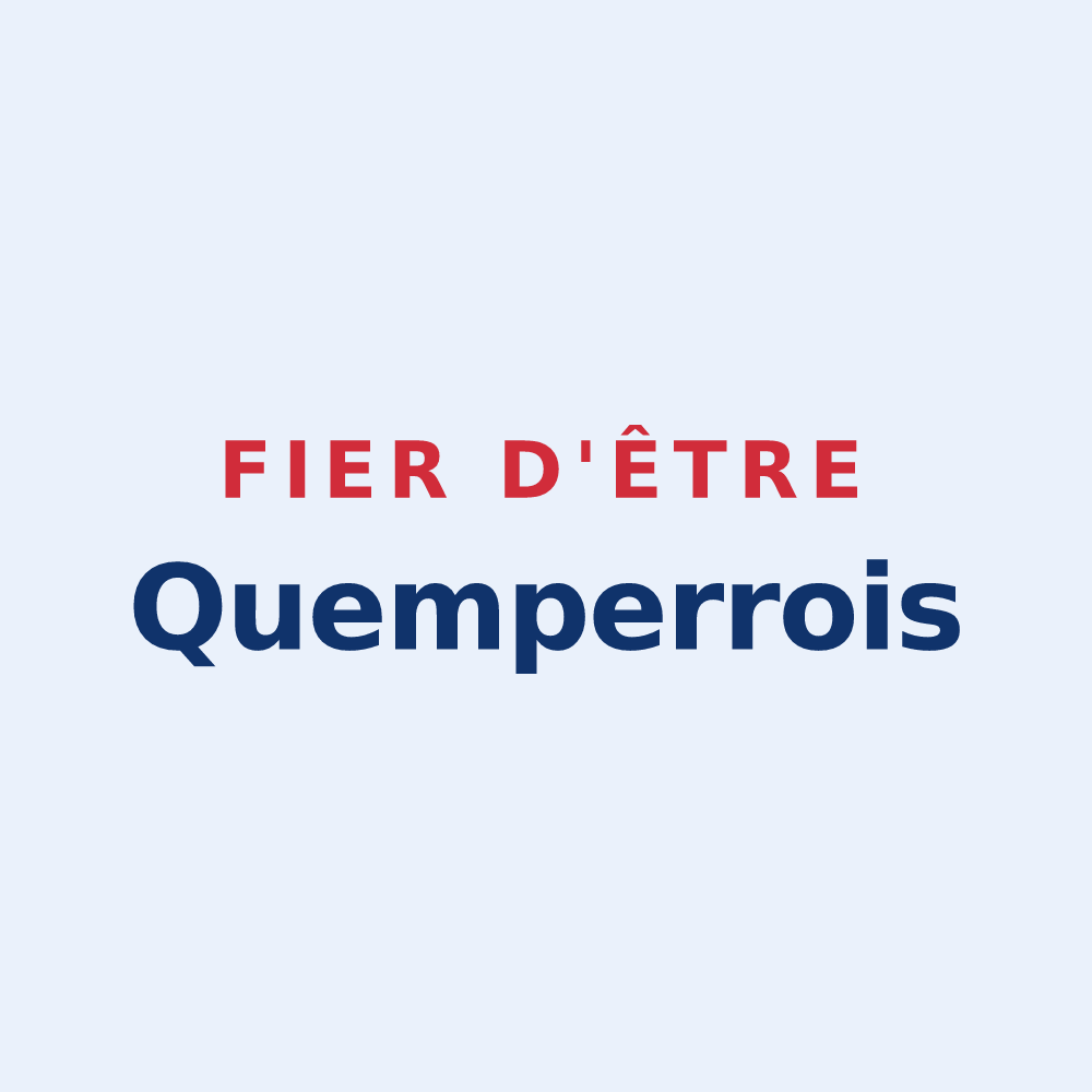 Sticker « Fier d'être Quemperrois » — design pour Quemper-Guézennec