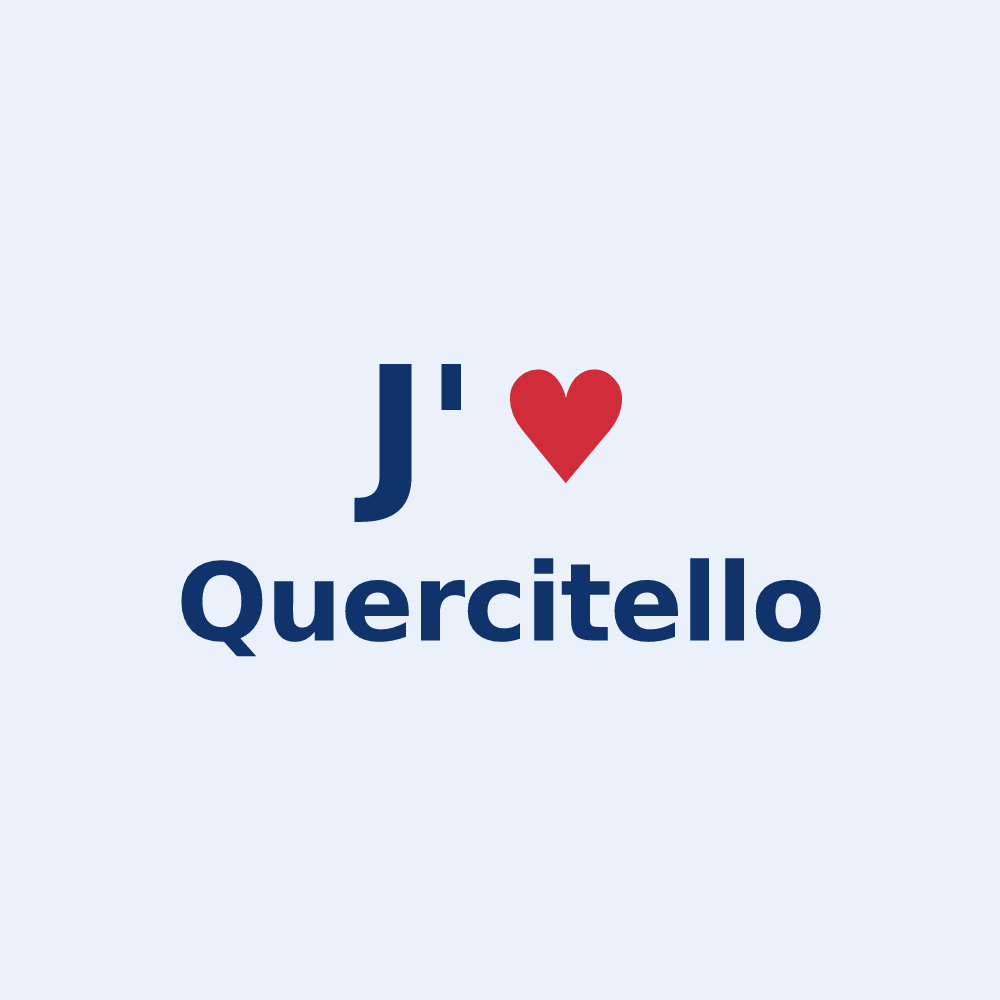 Sticker personnalisé Quercitello — design J'aime Quercitello