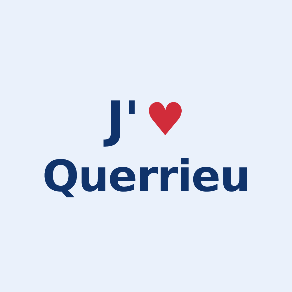 Sticker personnalisé Querrieu — design J'aime Querrieu
