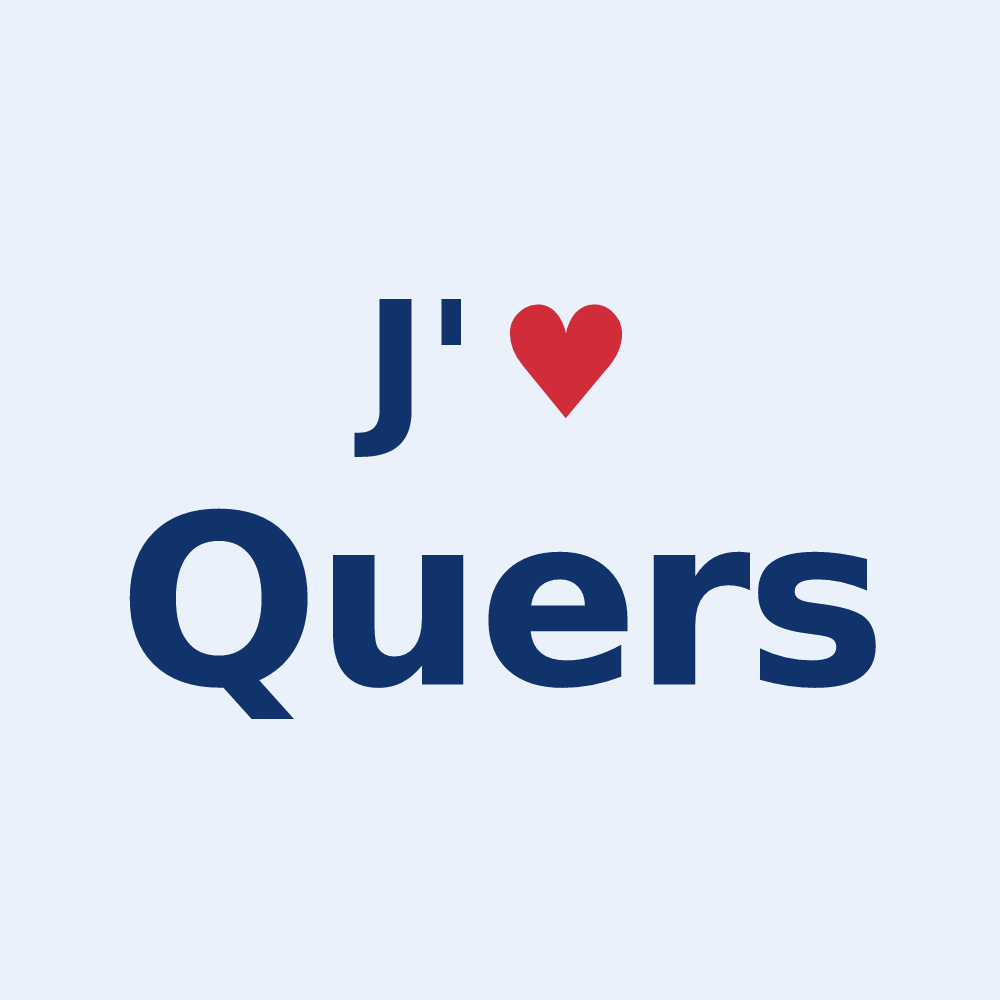 Sticker personnalisé Quers — design J'aime Quers