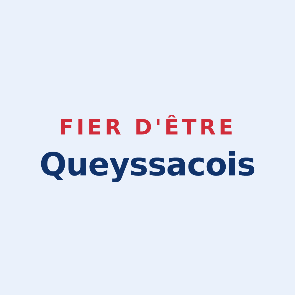 Sticker « Fier d'être Queyssacois » — design pour Queyssac-les-Vignes