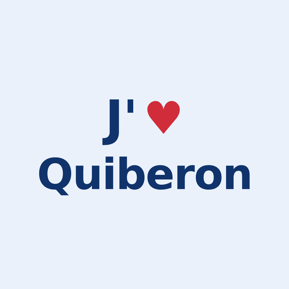 Sticker personnalisé Quiberon — design J'aime Quiberon