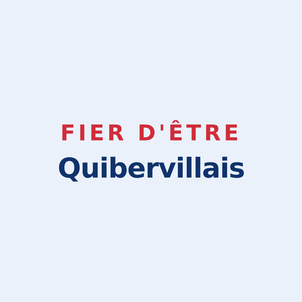 Sticker « Fier d'être Quibervillais » — design pour Quiberville-sur-Mer