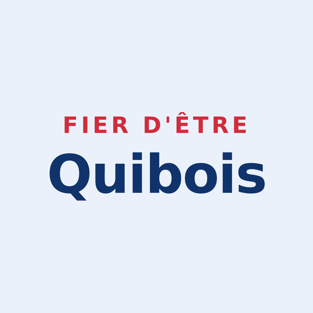 Sticker « Fier d'être Quibois » — design pour Quibou