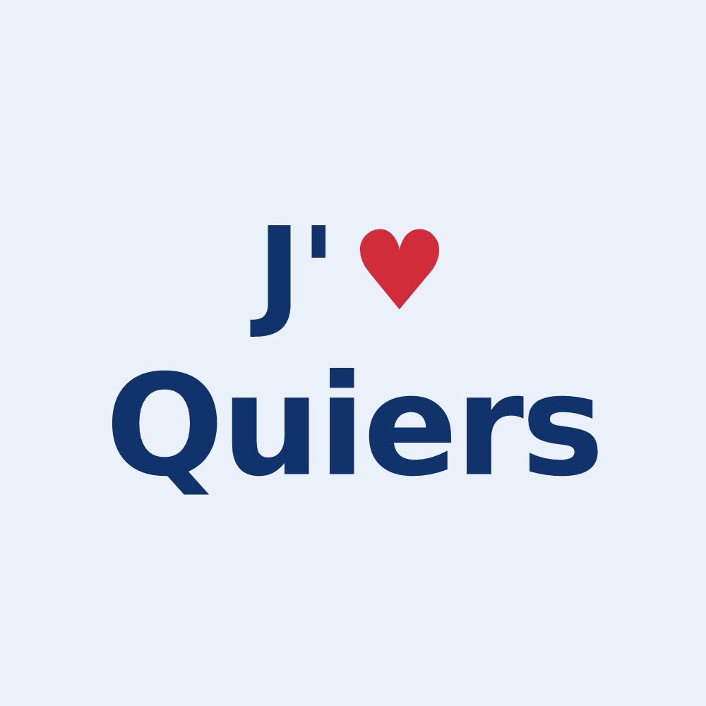 Sticker personnalisé Quiers — design J'aime Quiers