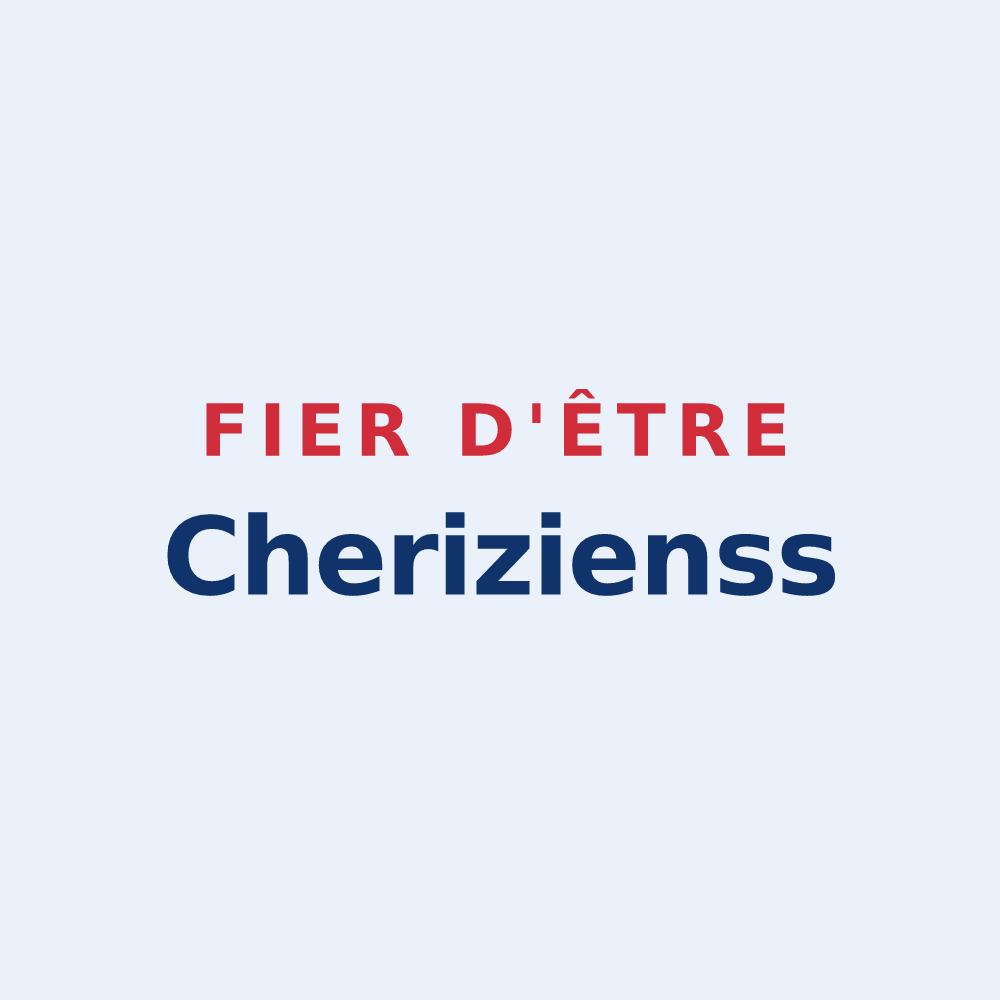 Sticker « Fier d'être Cherizienss » — design pour Quierzy