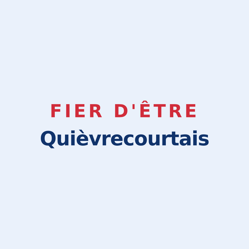 Sticker « Fier d'être Quièvrecourtais » — design pour Quièvrecourt