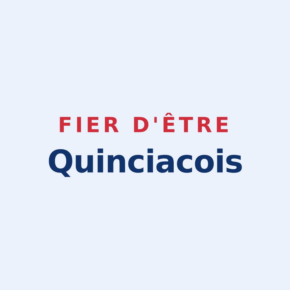 Sticker « Fier d'être Quinciacois » — design pour Quincy-Basse