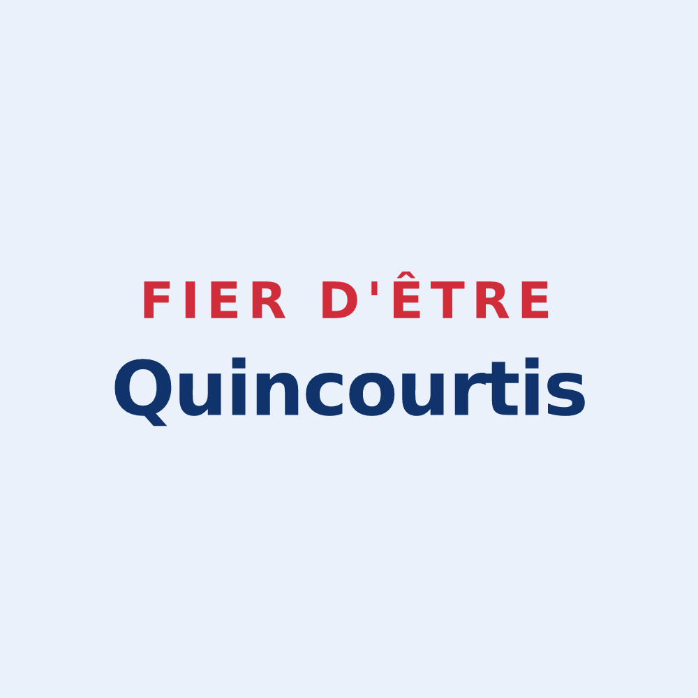 Sticker « Fier d'être Quincourtis » — design pour Quincy-Landzécourt