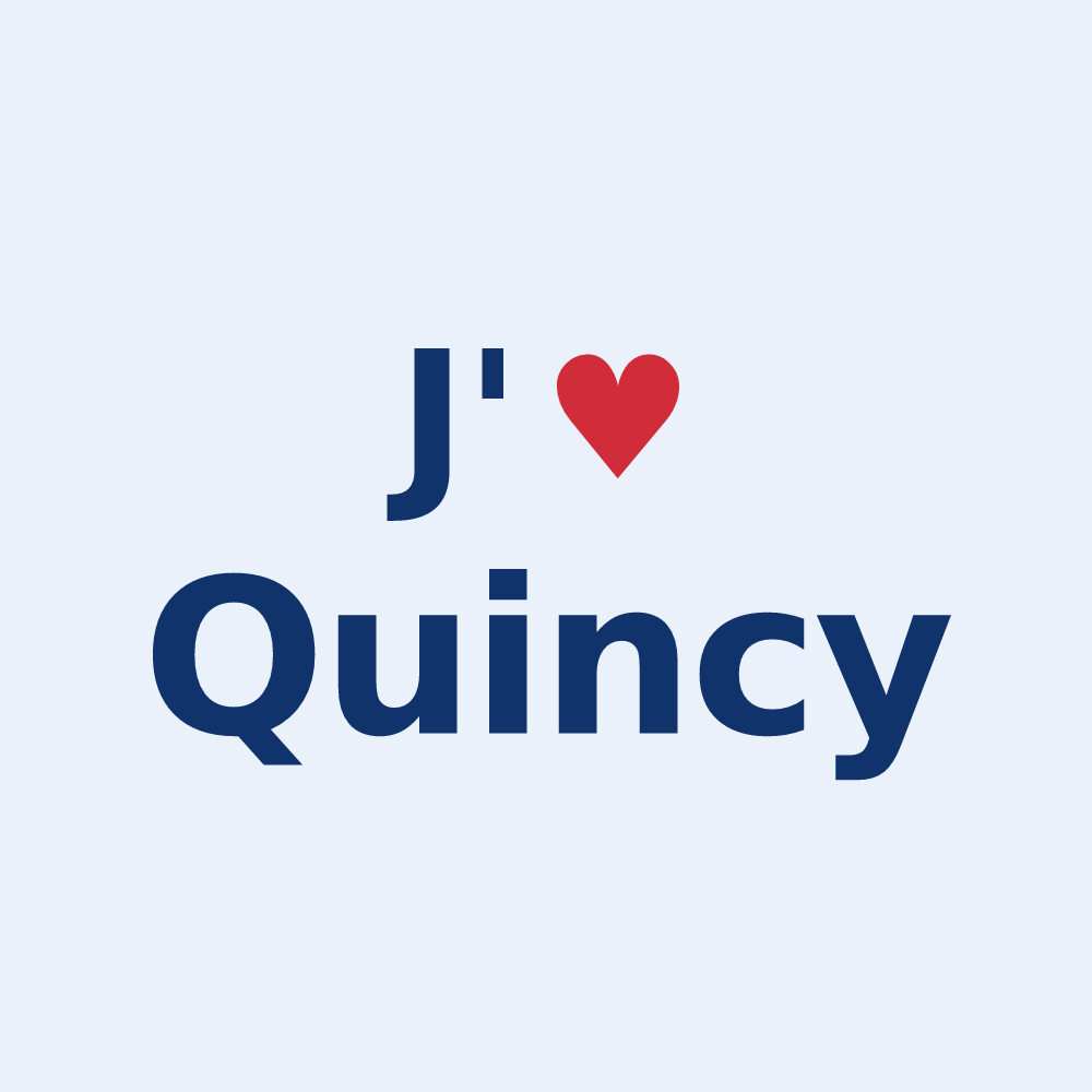 Sticker personnalisé Quincy — design J'aime Quincy