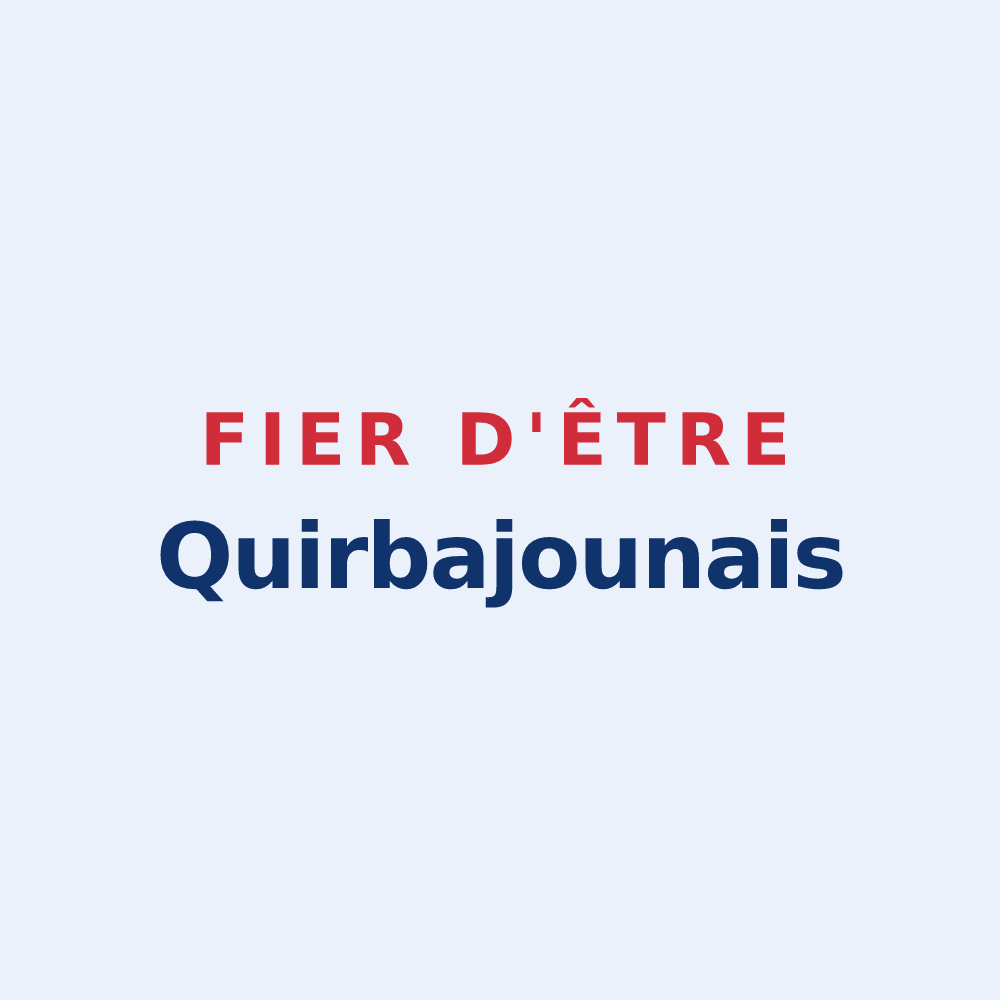 Sticker « Fier d'être Quirbajounais » — design pour Quirbajou