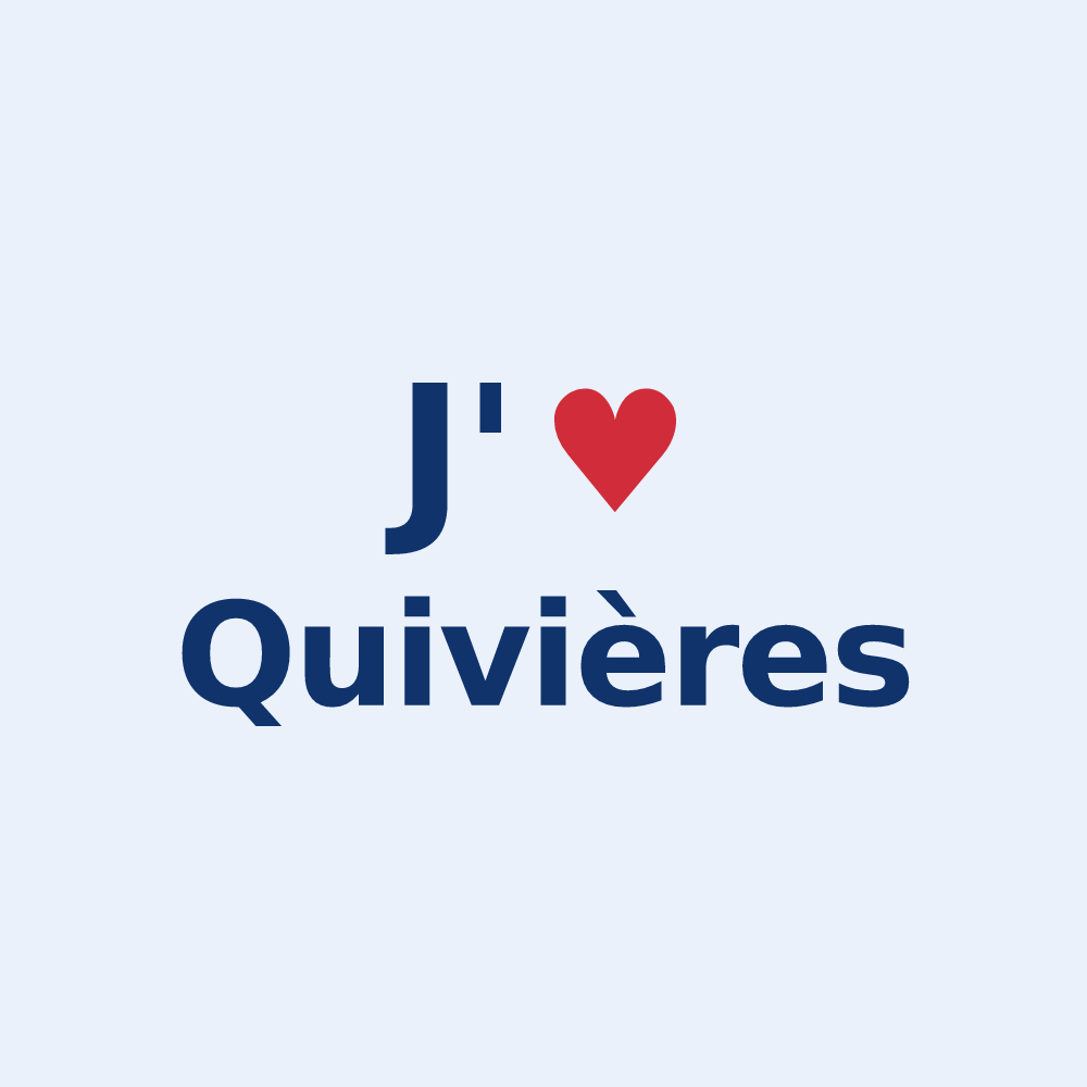 Sticker personnalisé Quivières — design J'aime Quivières