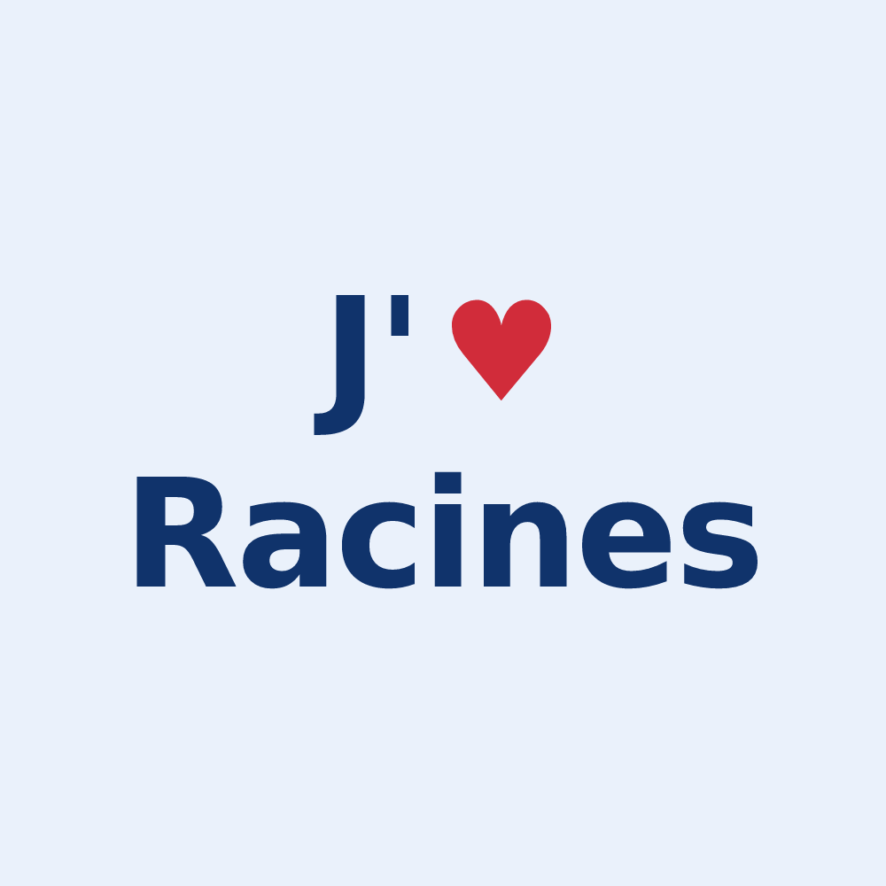 Sticker personnalisé Racines — design « J'aime Racines » imprimé sur le sticker
