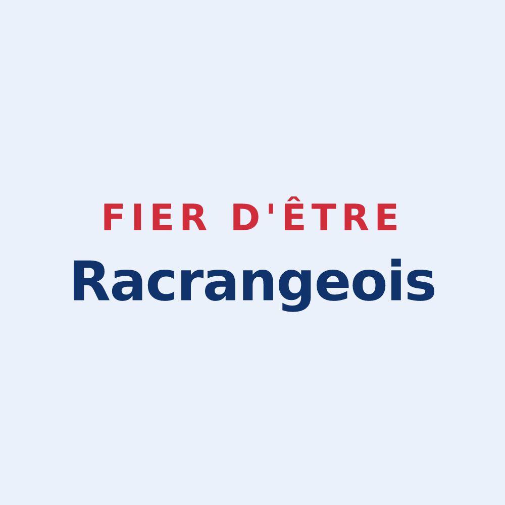 Sticker « Fier d'être Racrangeois » — design pour Racrange
