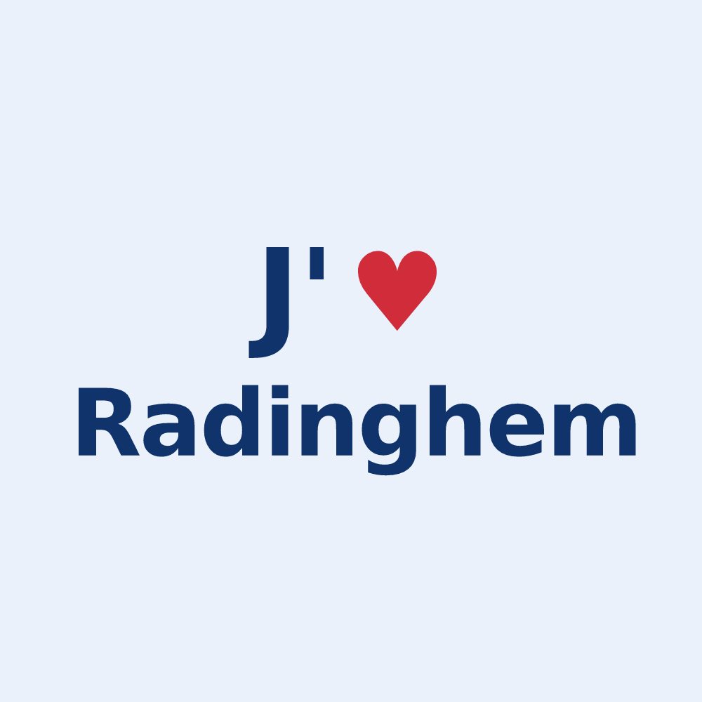 Sticker personnalisé Radinghem — design J'aime Radinghem