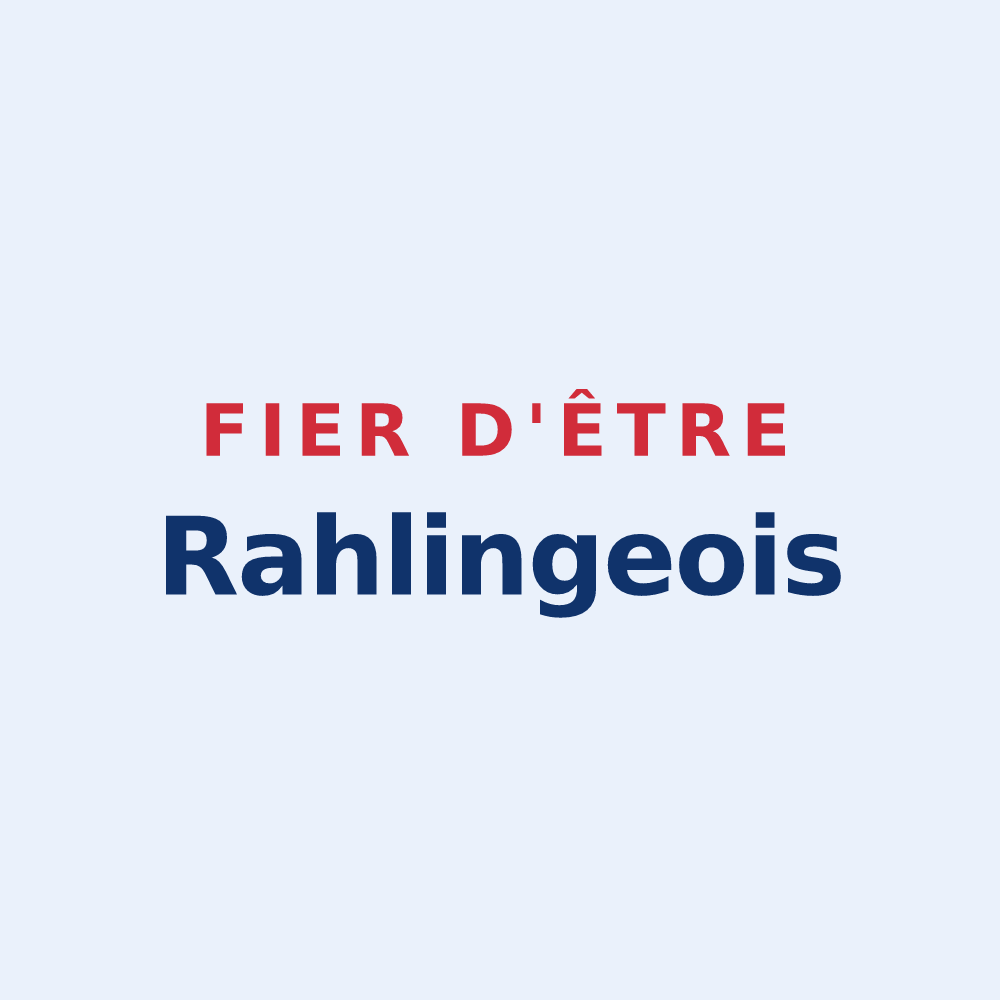 Sticker « Fier d'être Rahlingeois » — design pour Rahling