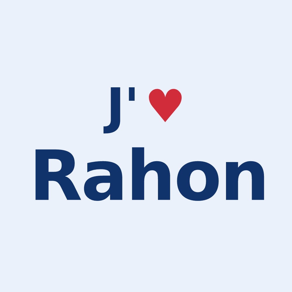 Sticker personnalisé Rahon — design J'aime Rahon