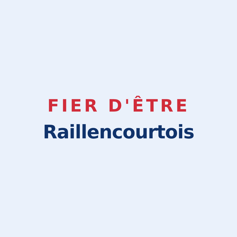 Sticker « Fier d'être Raillencourtois » — design pour Raillencourt-Sainte-Olle