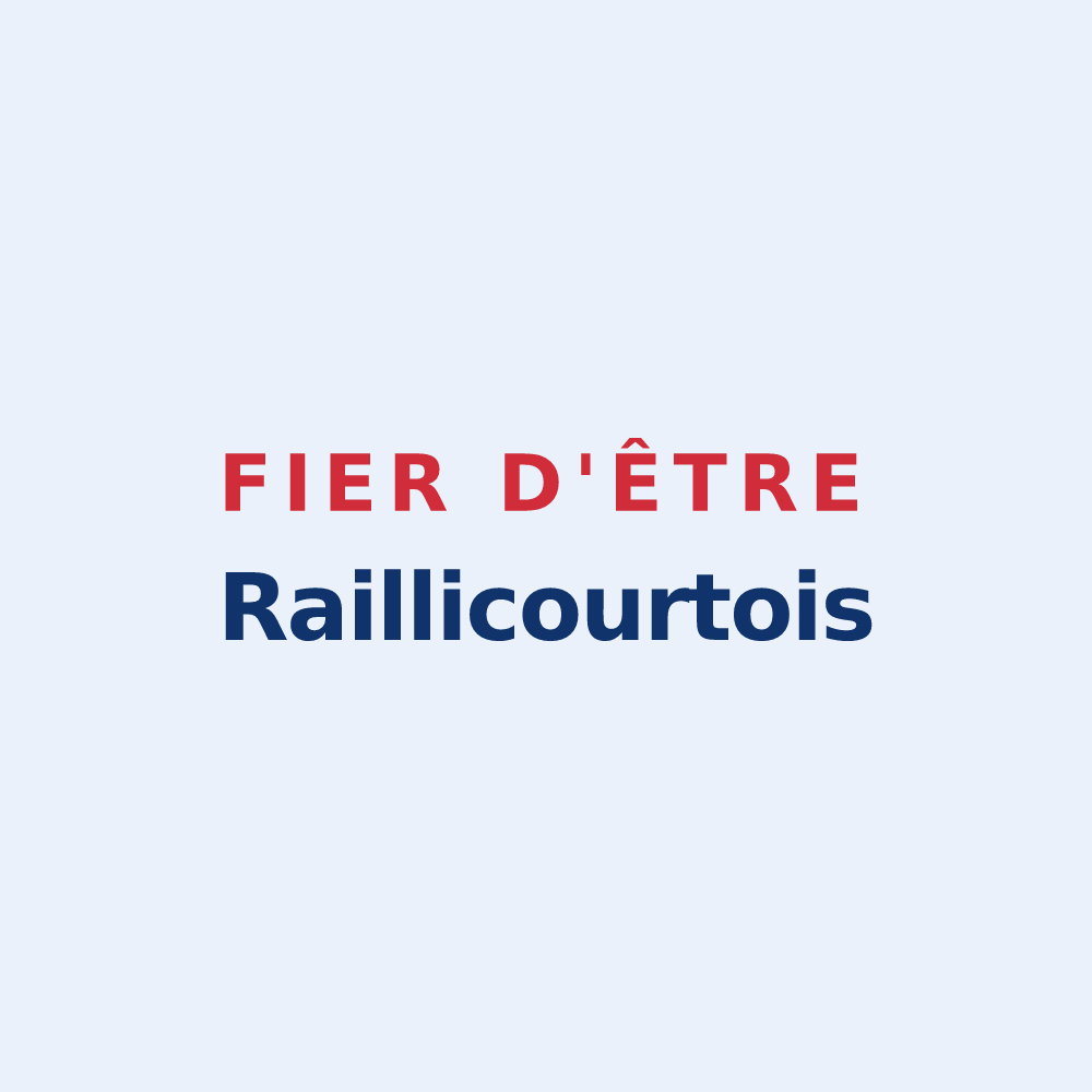 Sticker « Fier d'être Raillicourtois » — design pour Raillicourt