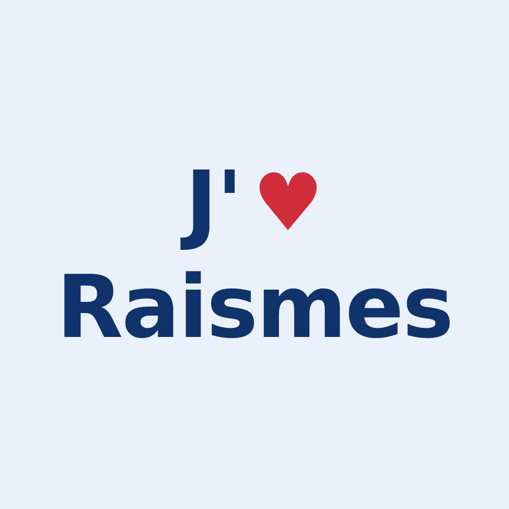 Sticker personnalisé Raismes — design J'aime Raismes