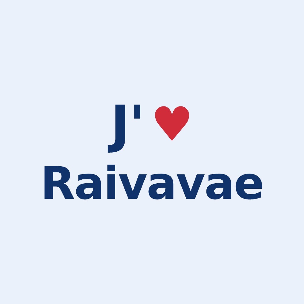 Sticker personnalisé Raivavae — design J'aime Raivavae