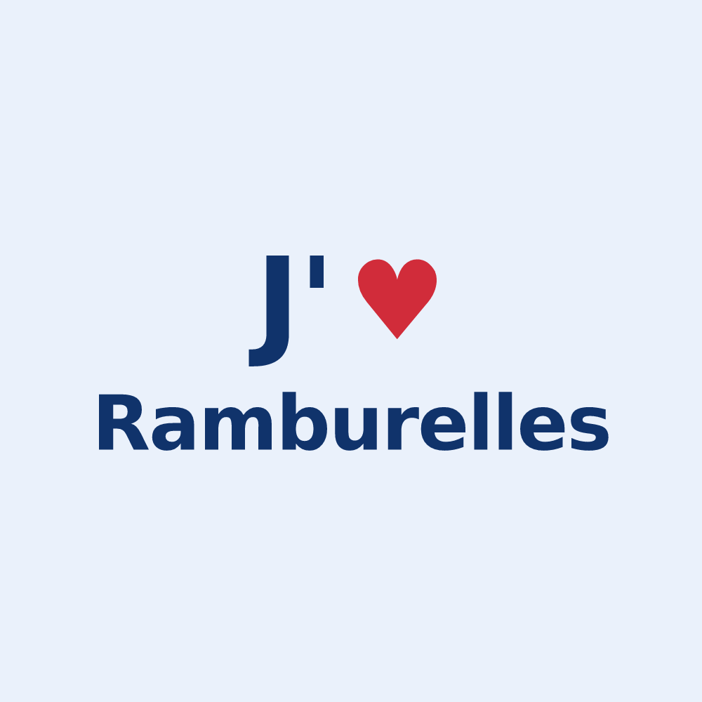 Sticker personnalisé Ramburelles — design J'aime Ramburelles