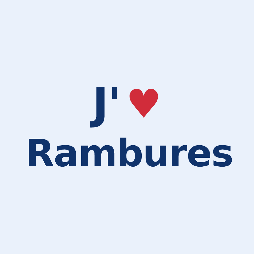 Sticker personnalisé Rambures — design J'aime Rambures