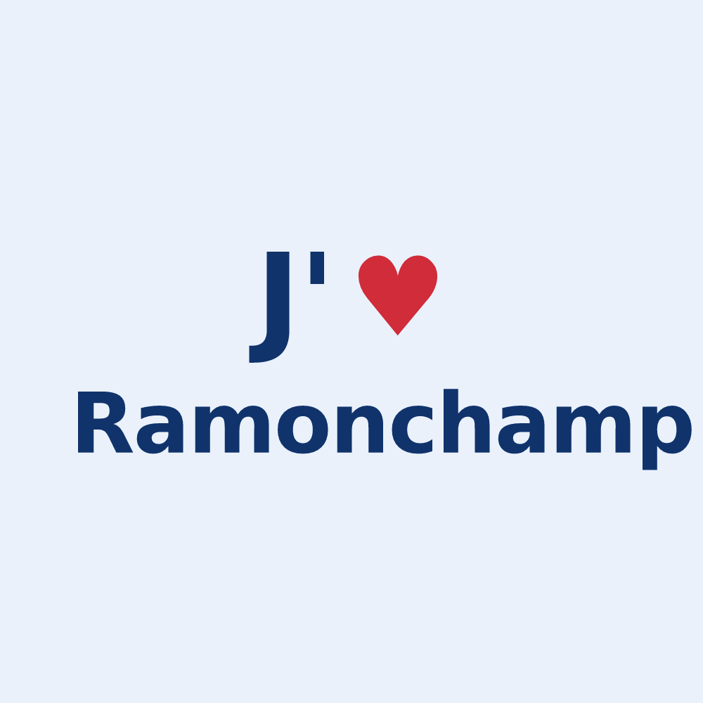Sticker personnalisé Ramonchamp — design J'aime Ramonchamp