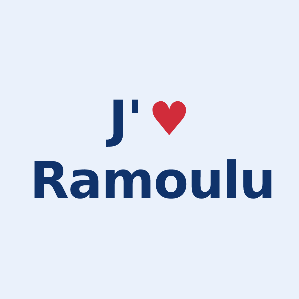 Sticker personnalisé Ramoulu — design J'aime Ramoulu