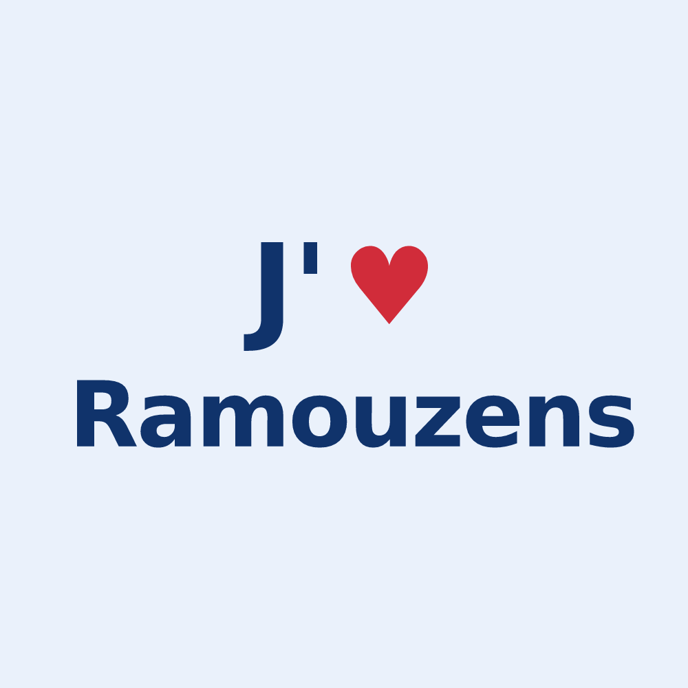 Sticker personnalisé Ramouzens — design J'aime Ramouzens