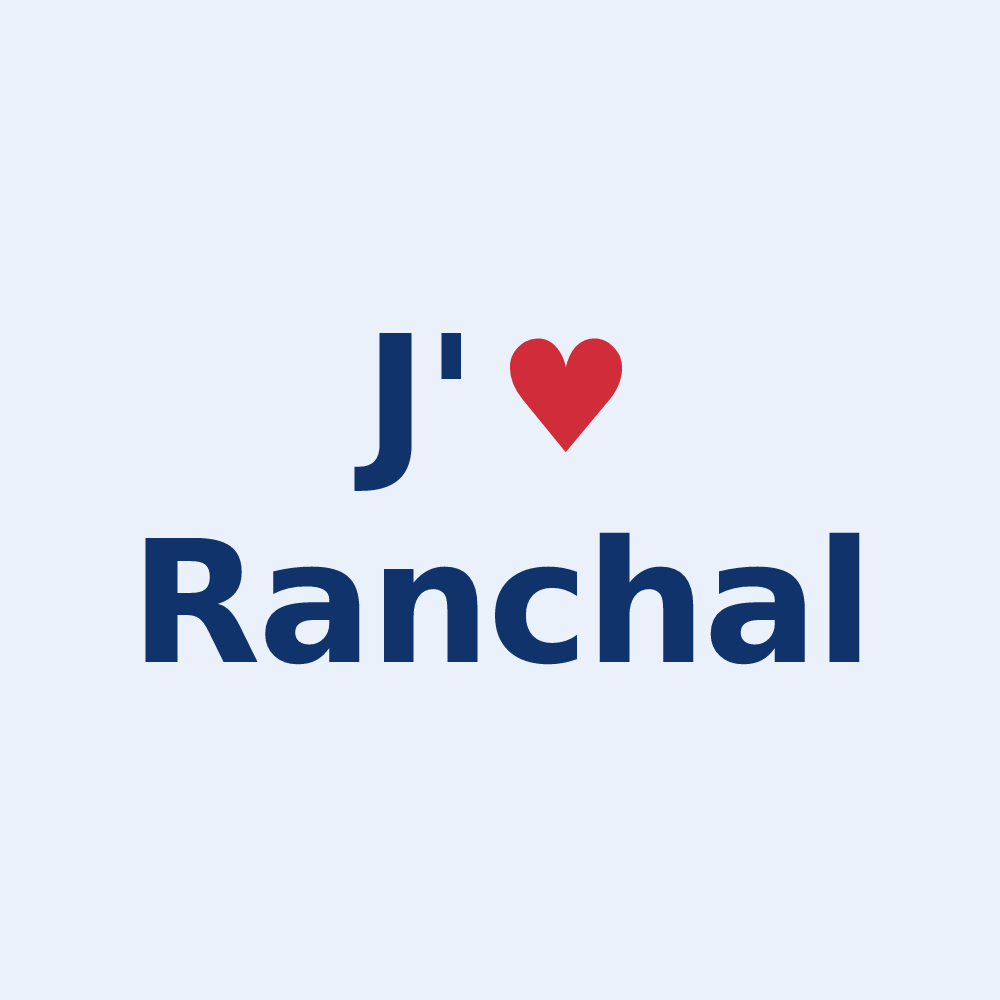 Sticker personnalisé Ranchal — design J'aime Ranchal