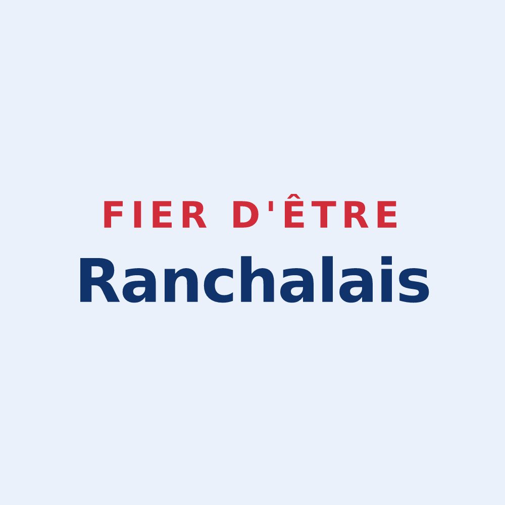 Sticker « Fier d'être Ranchalais » — design pour Ranchal
