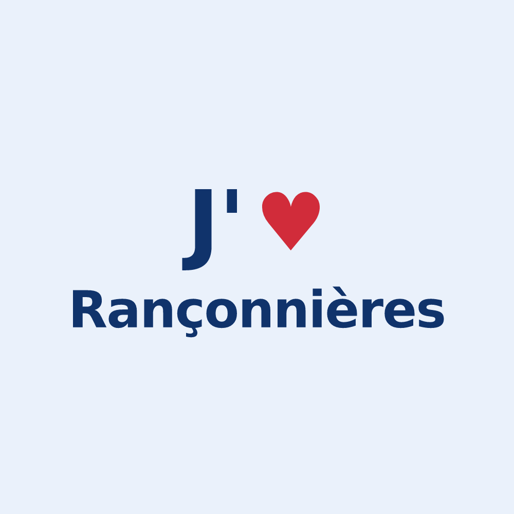 Sticker personnalisé Rançonnières — design J'aime Rançonnières